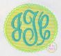 Beaded Oval Monogram Frame Applique | Machine Embroidery Designs by JuJu