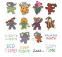 Pajama Party Machine Embroidery Designs by JuJu