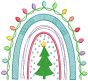 Boho Christmas Rainbows | Machine Embroidery Designs by JuJu