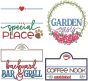 Customizable Family Signs 1 | Machine Embroidery Designs by JuJu