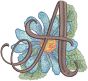 Watercolor Flowers Alphabet | Machine Embroidery Designs by JuJu