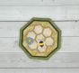 ITH Busy Bees Honeycomb Coaster | Machine Embroidery Designs by JuJu