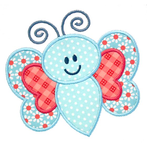 DBJJ Free Baby Butterfly Applique | Machine Embroidery Designs by JuJu