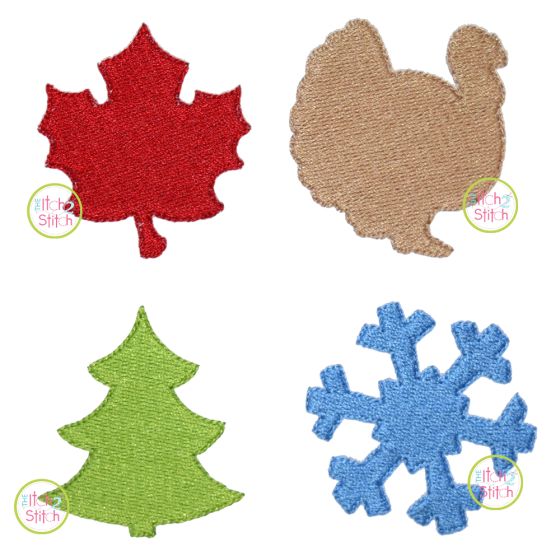Monthly Mini Fill Embroidery Set 4 | Machine Embroidery Designs by JuJu