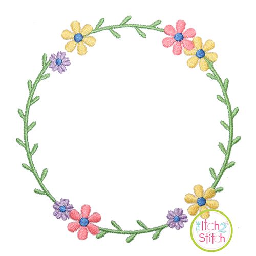 FLOWER EMBROIDERY FRONT SHORT