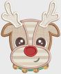 Christmas Friends Peekers Applique Machine Embroidery Designs by JuJu 