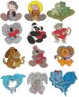 Animal Hugz Filled Machine Embroidery Designs by JuJu