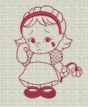 Monday's Child Redwork Machine Embroidery Designs by JuJu