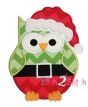 Santa Owl Applique | Machine Embroidery Designs by JuJu