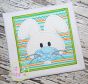 Bunny Face Box Applique | Machine Embroidery Designs by JuJu