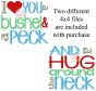 I Love You a Bushel and a Peck Embroidery Design | Machine Embroidery Designs by JuJu