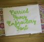 Carried Away Embroidery Font Machine Embroidery Designs by JuJu
