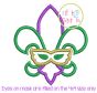 Fleur de lis Mask Applique | Machine Embroidery Designs by JuJu