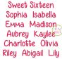 Sweet Sixteen Embroidery Font | Machine Embroidery Designs by JuJu