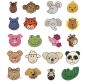 Itty Bitty Animal Faces Machine Embroidery Designs by JuJu