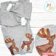Reindeer Side Seam Cutaway Applique Embroidery Design | Machine Embroidery Designs by JuJu