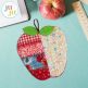 In The Hoop Apple Coaster & Hot Pad Project | Machine Embroidery Designs by JuJu