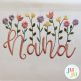 Nana Heirloom Garden Satin Embroidery Design | Machine Embroidery Designs by JuJu