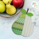 In The Hoop Pear Coaster & Hot Pad Project | Machine Embroidery Designs by JuJu