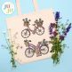 Easter Bicycles Sketch Embroidery Set