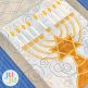 In The Hoop Modular Hanukkah Table Runner Project | Machine Embroidery Designs by JuJu