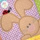 In The Hoop Cottontail Lane Wall Hanging Project | Machine Embroidery Designs by JuJu