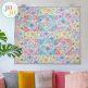 In The Hoop Floral Filled Wall Hanging Project | Machine Embroidery Designs by JuJu