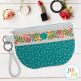 In The Hoop Zipper Bag Floral Project