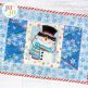 In The Hoop Modular Snowman Placemat Project