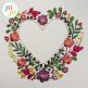 Heirloom Garden Heart Embroidery Design | Machine Embroidery Designs by JuJu