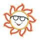 FREE Cute Summer Sun Embroidery Design | Machine Embroidery Designs by JuJu