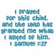 1 Samuel 1:27