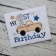 My 1st Birthday Truck Applique | Machine Embroidery Designs by JuJu