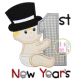 First New Year's Applique | Machine Embroidery Designs by JuJu
