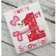 First Snowfall Girl Applique | Machine Embroidery Designs by JuJu