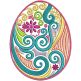 Swirly Easter Machine Embroidery Designs by JuJu