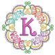 Mehndi Monogram Frames Set 2 Machine Embroidery Designs By JuJu