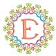 Mehndi Monogram Frames Set 1 Machine Embroidery Designs By JuJu