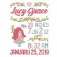 Birdhouse Birth Announcement Template Machine Embroidery Designs by JuJu