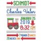 Choo Choo Train Birth Template Machine Embroidery Designs by JuJu