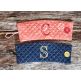 Monogrammed Button Coffee Wrap | Machine Embroidery Designs by JuJu