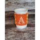 Monogrammed Button Coffee Wrap | Machine Embroidery Designs by JuJu