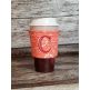 Monogrammed Button Coffee Wrap | Machine Embroidery Designs by JuJu