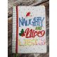 Naughty And Nice List Christmas Notebook Covers | Machine Embroidery Designs by JuJu
