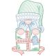 Christmas Greeting Cards Set 3 Digital Machine Embroidery Designs by JuJu