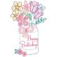 Greeting Cards Set 4 Digital Machine Embroidery Designs by JuJu