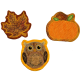 ITH Fall Coasters Set 1 | Machine Embroidery Designs by JuJu