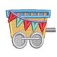 Train Alphabet Filled | Machine Embroidery Designs by JuJu