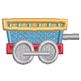 Train Alphabet Filled | Machine Embroidery Designs by JuJu