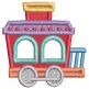 Train Alphabet Filled | Machine Embroidery Designs by JuJu